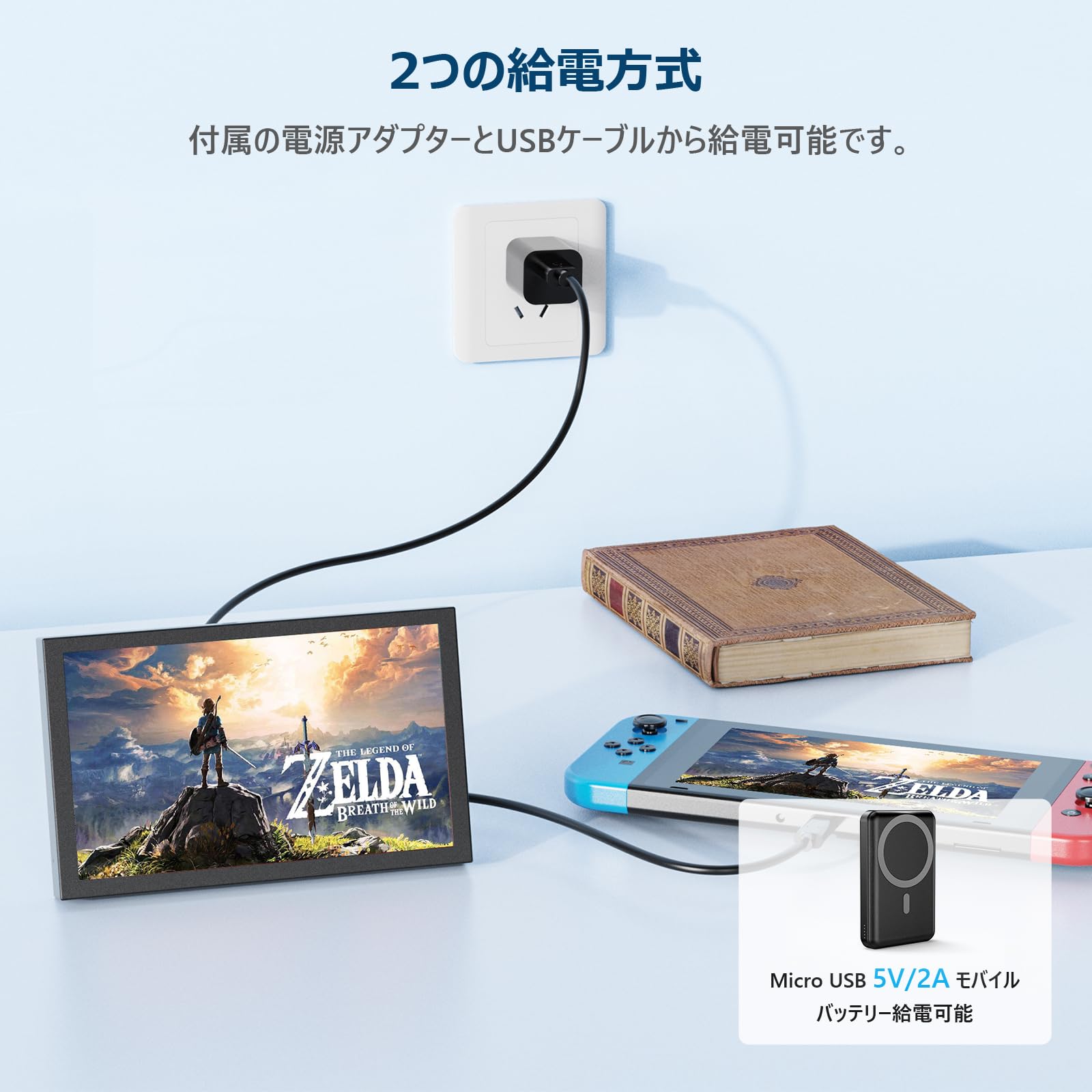 Amazon.co.jp: 小型モニター Miktver 7インチモニター 1024x600